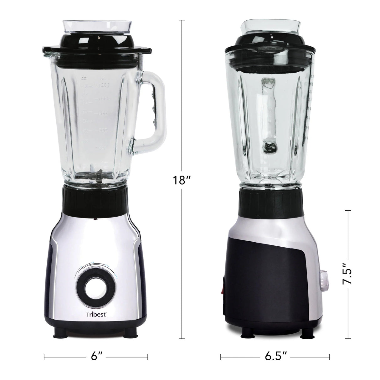 Tribest ® Glass Personal Vacuum Blender, PBG5001 - Juicerville