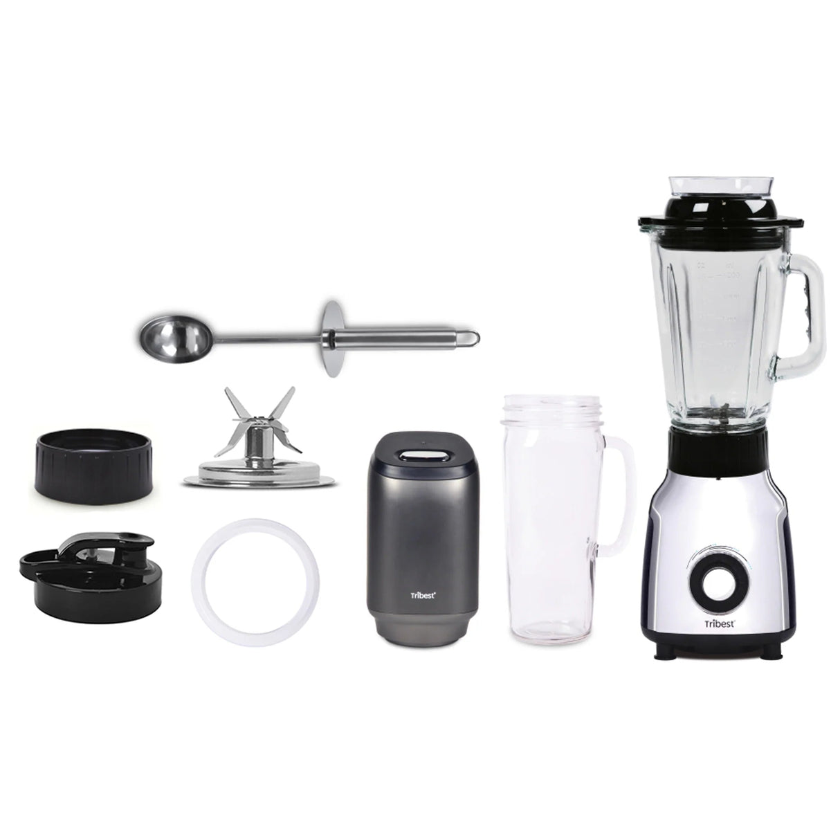 Tribest ® Glass Personal Vacuum Blender, PBG5001 - Juicerville